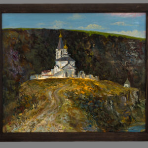 Дорога к храму — пейзаж Леонида Гомонова, 2014