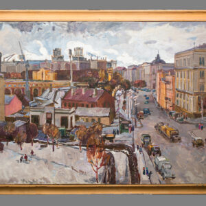 Минск. Улица Кирова — городской пейзаж Сергея Каткова, 1968