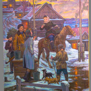 Почта — Виктор Садков, холст, масло